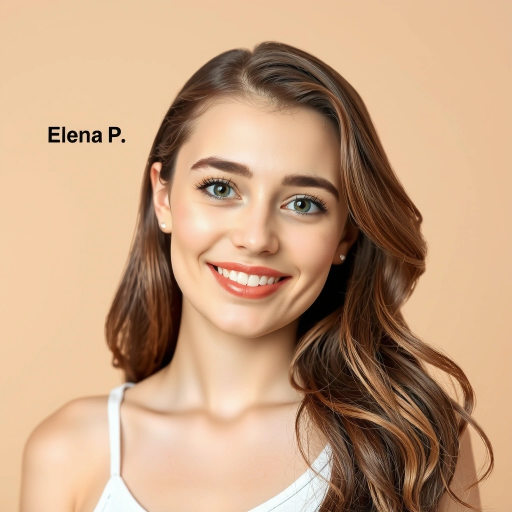 Retrato de Elena P., cliente satisfecha